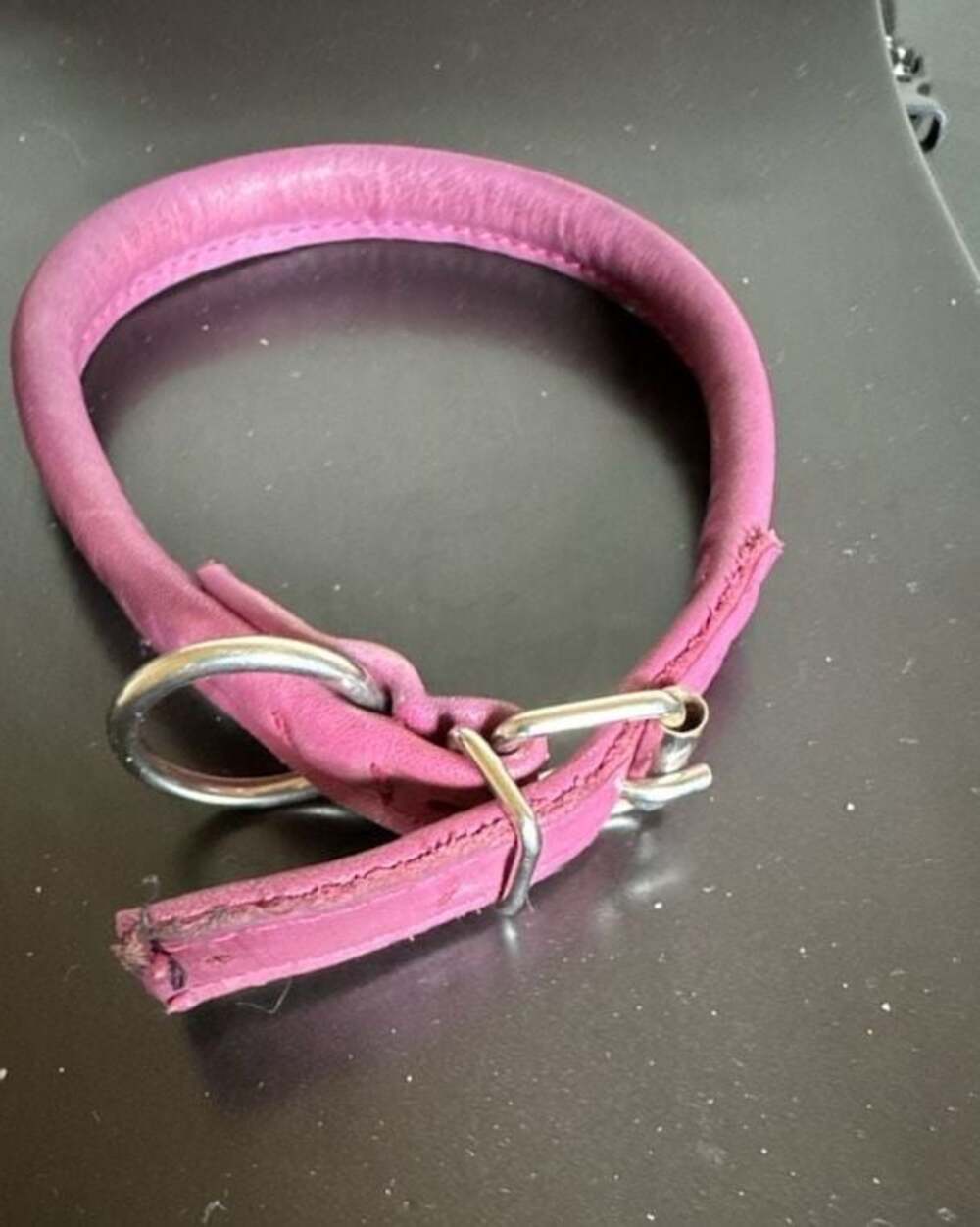 Pink dog collar